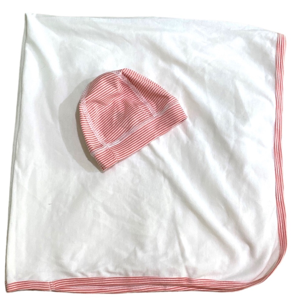 Petit Bateau Matching Blanket And Beanie
